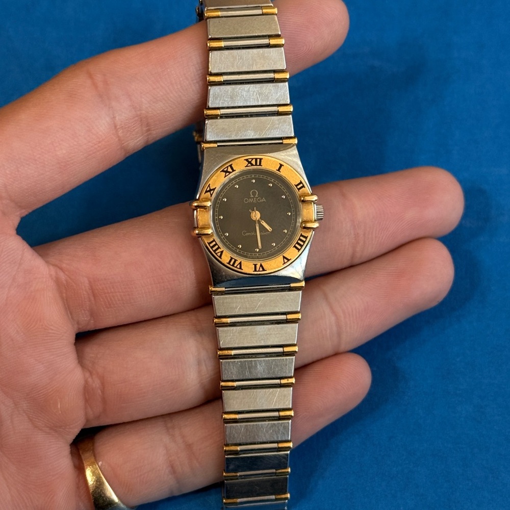 Omega Gold and Silver Wearable Watch